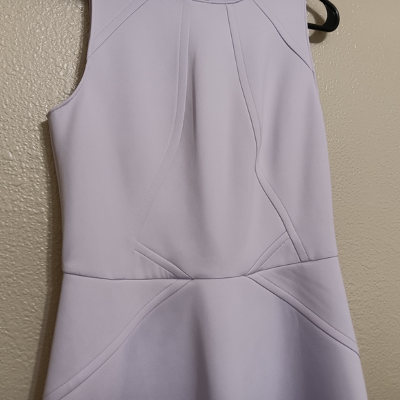 Ted Baker Mitton Skater Scuba Fit & Flare Dress in Lilac Purple - Picture 3 of 5